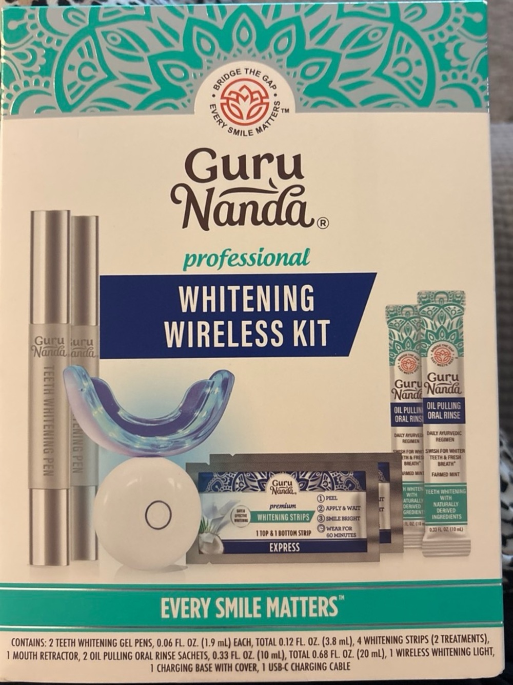 Professional Whitening Wireless Kit - Teal/White